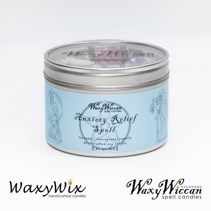 The Wicklow Witch Ltd – Engroshandel Rejsestearinlys – Wiccan Angst Relief stave stearinlys med krystaller3