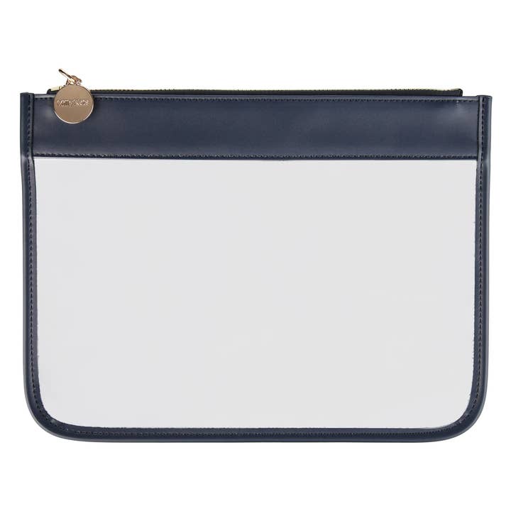 Clear Pouch - Navy for wholesale by Milly Kate