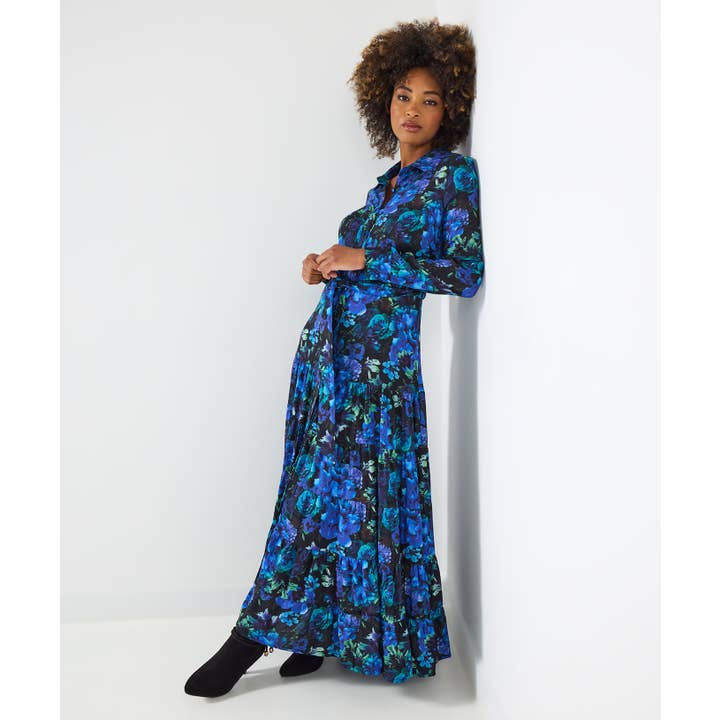 Olivia Floral Maxi Shirt Dress for wholesale by Joe Browns