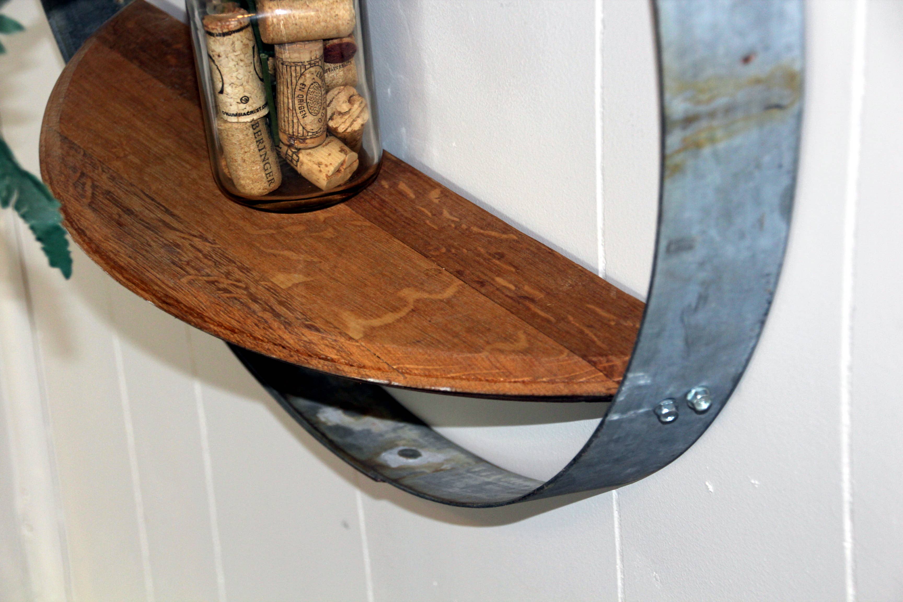 Barrel-Art – wholesale Vägghylla – Barrel Hoop Hylla6