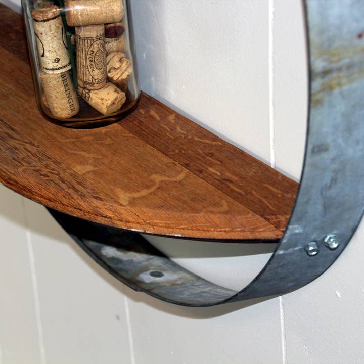 Barrel-Art – wholesale Vägghylla – Barrel Hoop Hylla6