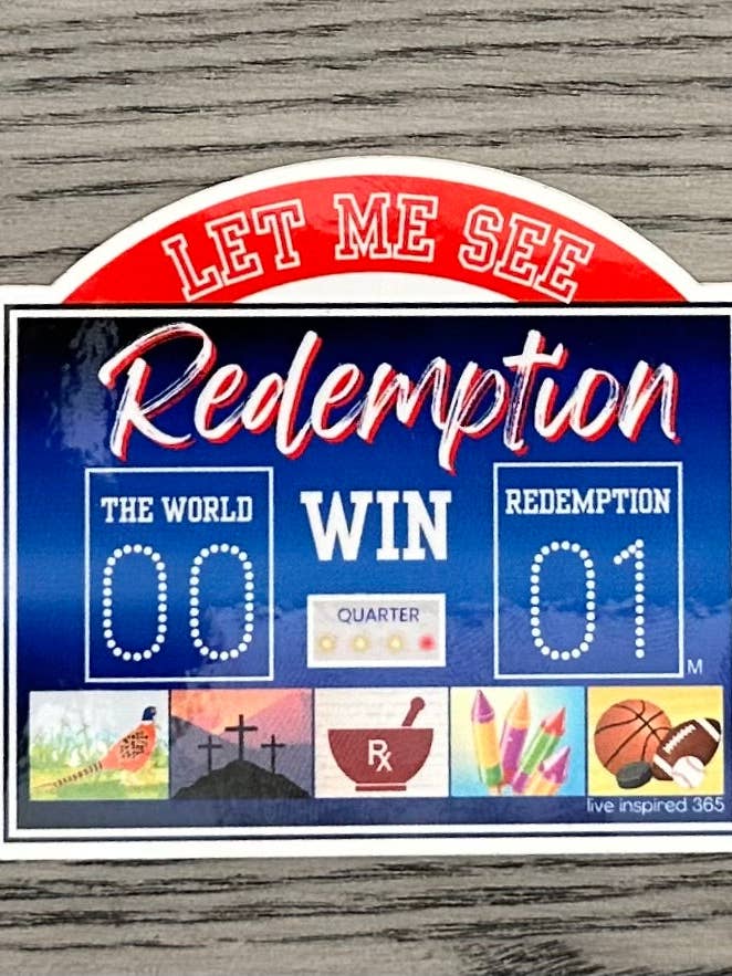 Let me see Redemption Win | Sticker for wholesale by Live Inspired 365