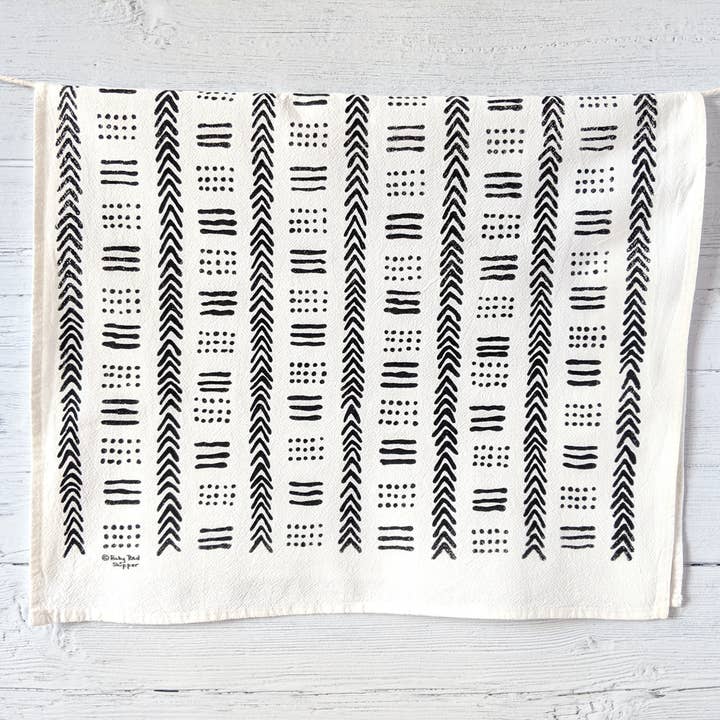 Afrikaanse modderdoek theedoek voor wholesale door Ruby Red Skipper