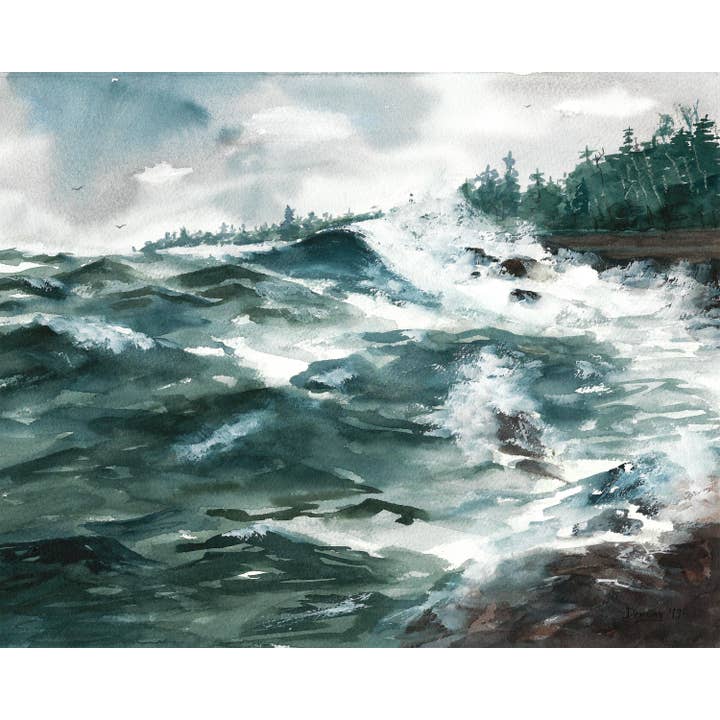 Lake Superior for wholesale by Drew Deming Watercolors