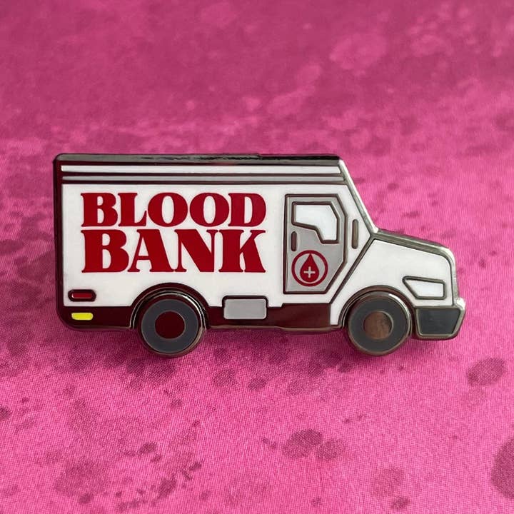 Blood Bank Pin for wholesale by Rad Girl Creations