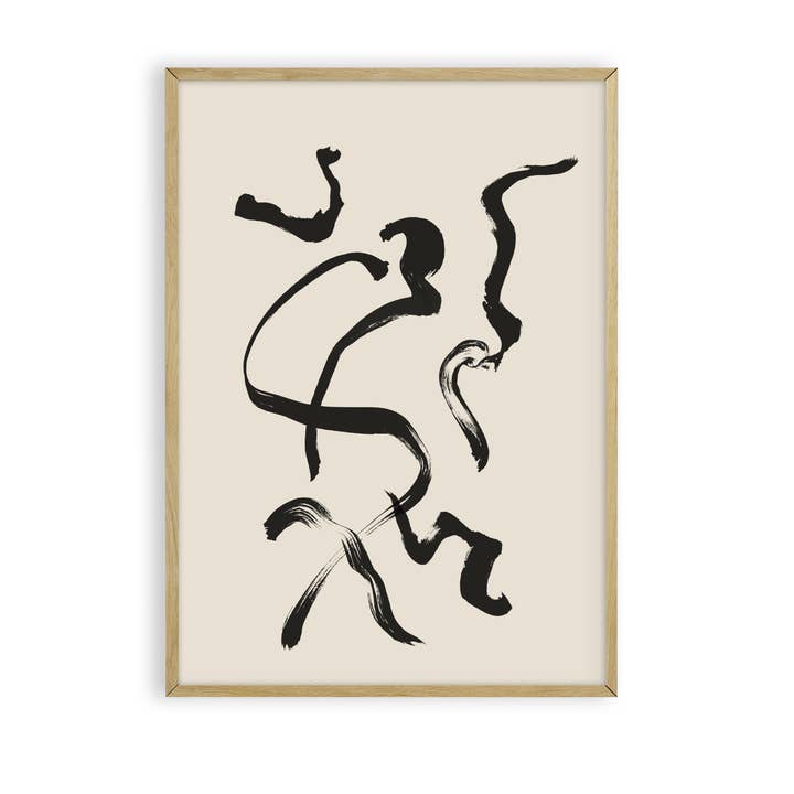 Brush Dance A3 Wall Prints | Home Decor | Minimalist Decor for wholesale by Matere