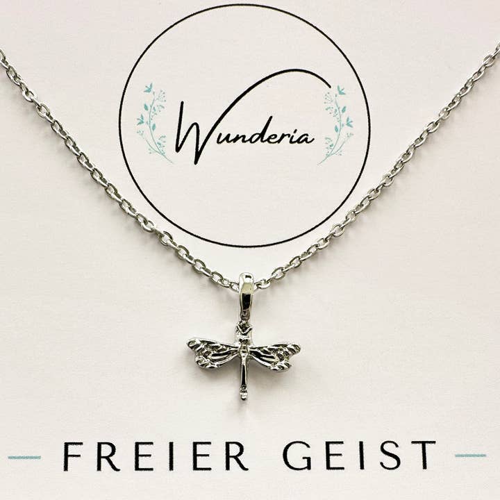 Gold Freier Geist Wunschkette mit positiver Botschaft Halskette für den Großhandel auf Faire
