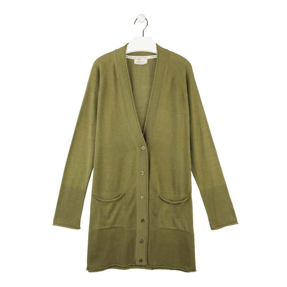 Veraluna Sustainable Clothing – wholesale Cardigan – Women’s – ORGANIC COTTON CARDIGAN FERT  FAIR TRADE0