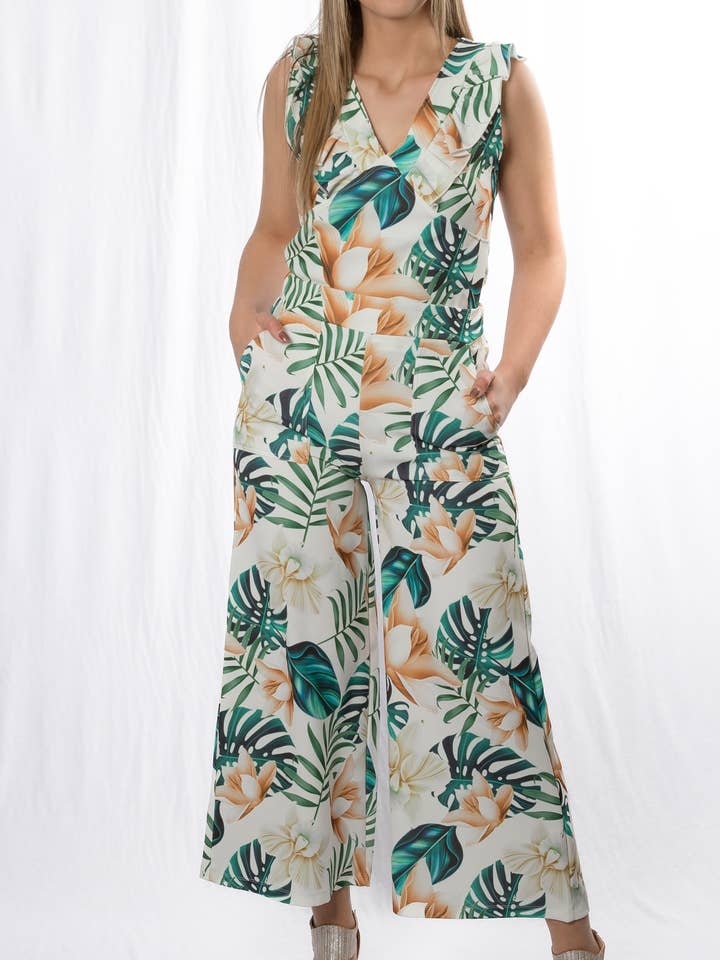 Women's printed culotte pants for wholesale by CBYOU