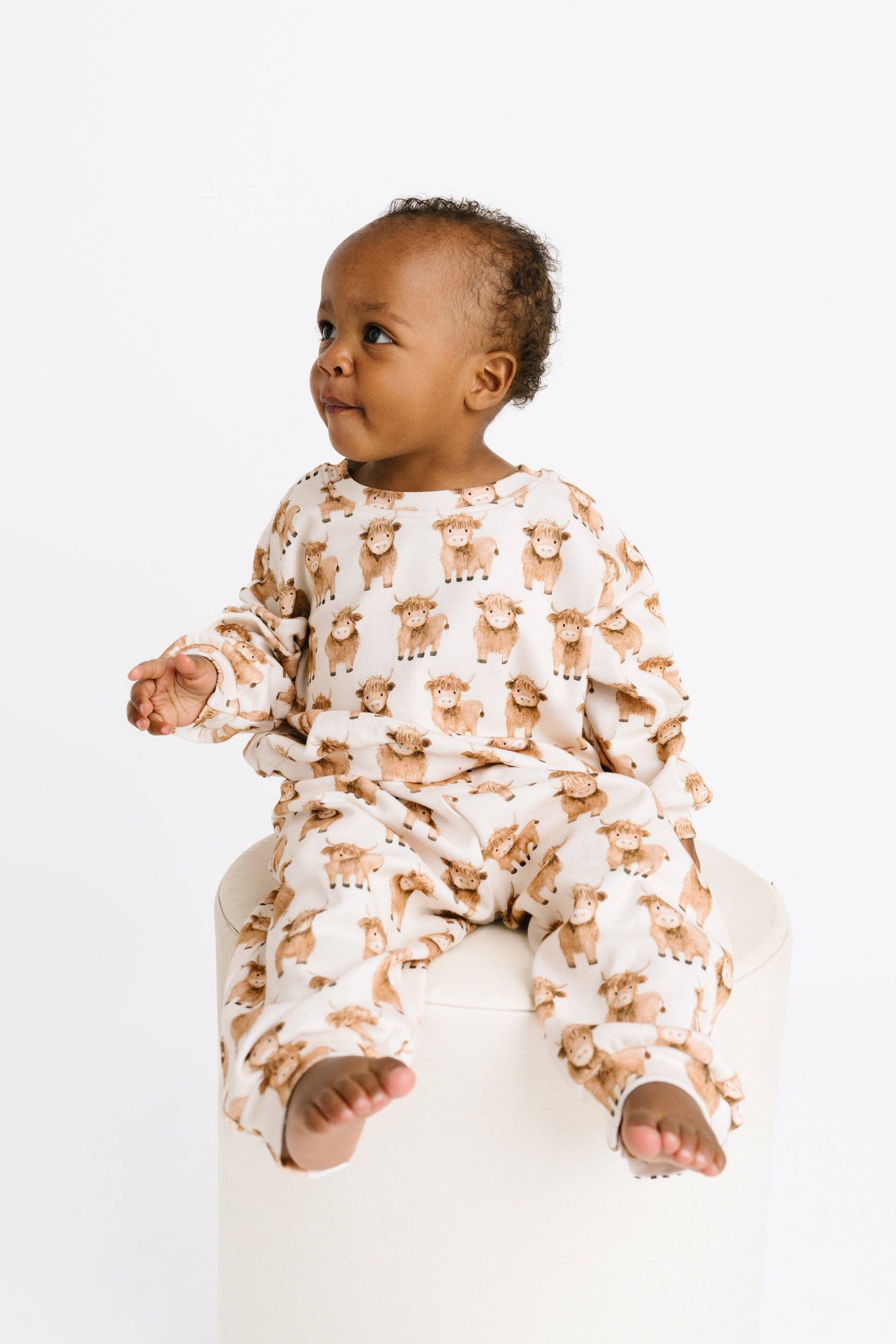Little One Shop - Wholesale Top & Pant Set - Baby - Mini Highland Sweatsuit0
