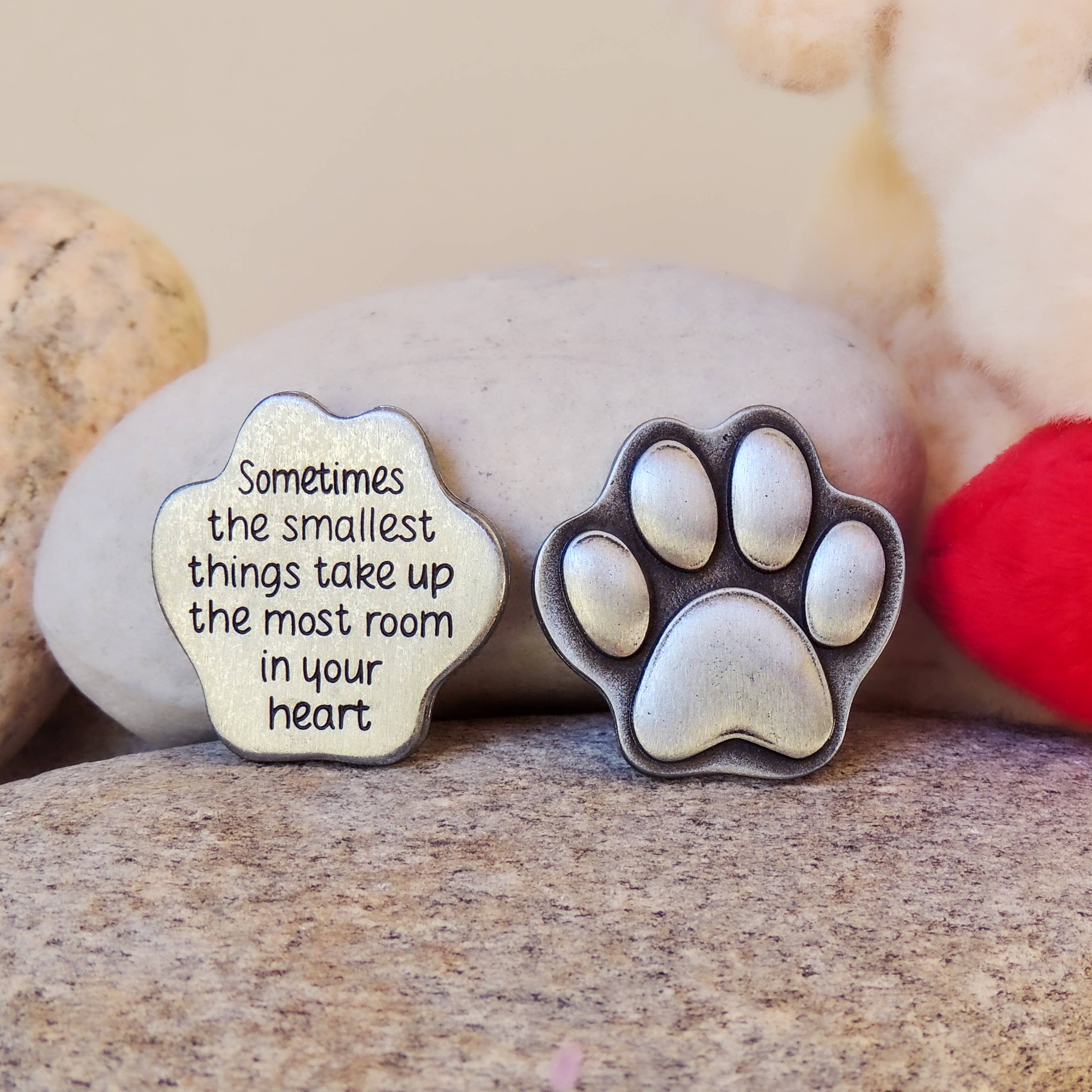 Abbey + CA Gift – Moeda colecionável por atacado – Fichas de Bolso com Pegada de Pata6