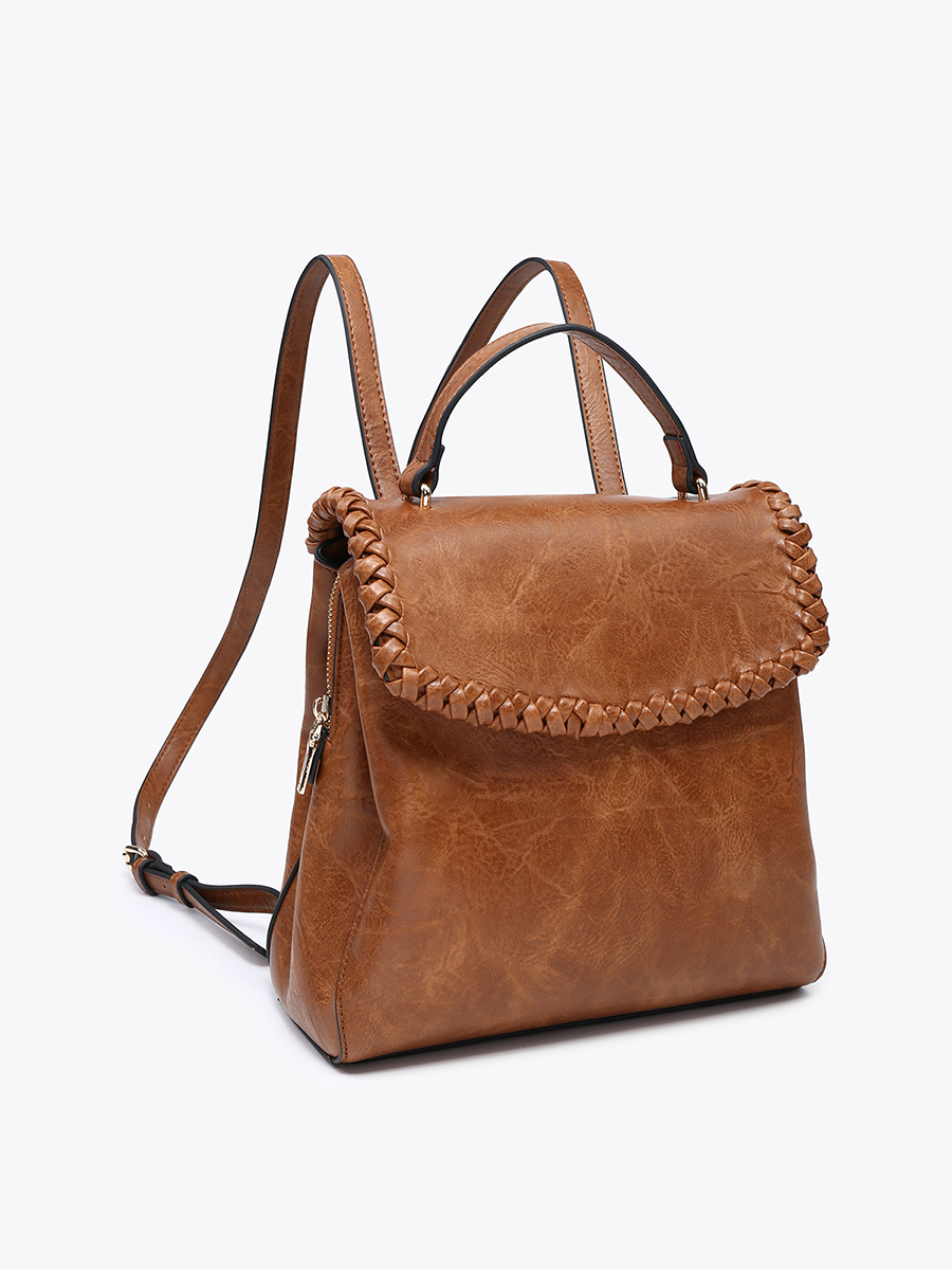 Jen & Co. – wholesale Backpack – Women's – BP2473 Blossom Whipstitch Trim Backpack4