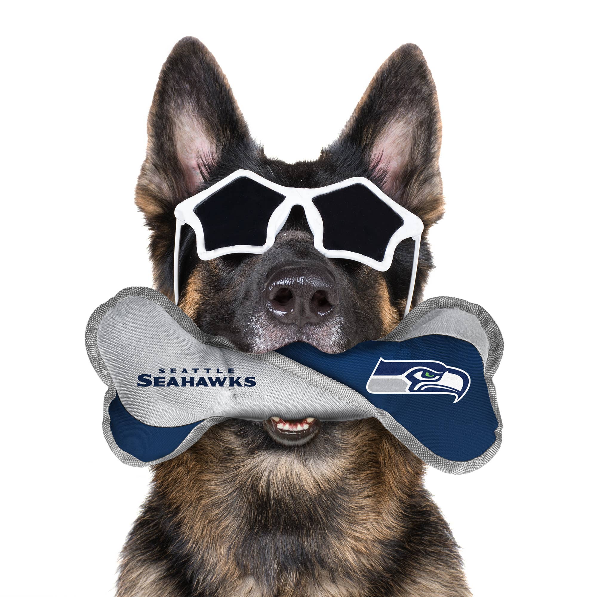 Little Earth Productions - Wholesale Pet Chew Toy - Dog - NFL Seattle Seahawks Pet Tug Bone1