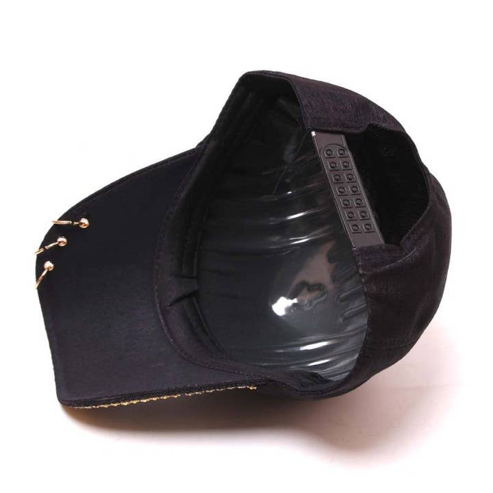 BrookPark Beauty - Wholesale Baseball Cap - Women's - Butterfly Sequin Rhinestone Peaked Brim Sun Protection Cap