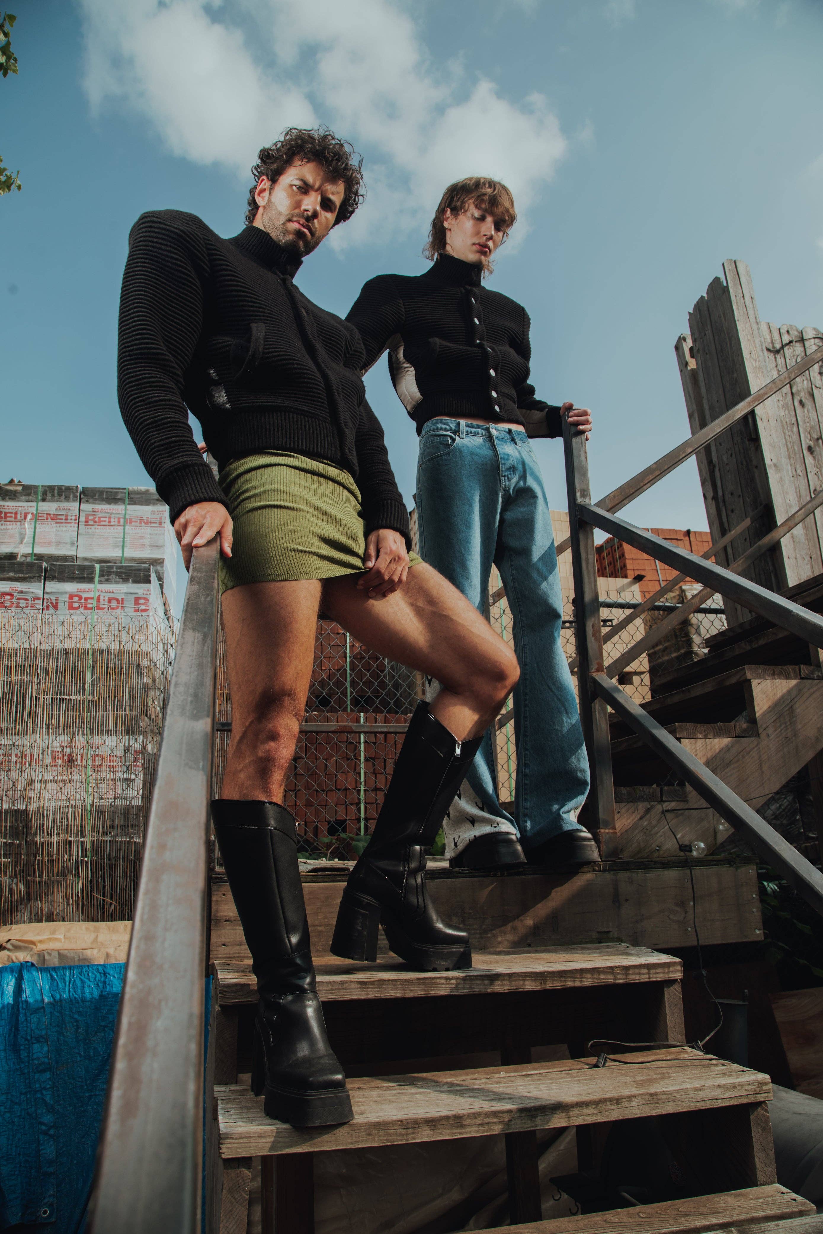 FANG - Wholesale Bomber Jacket - Men's - Power Shoulder Knitted Bomber13