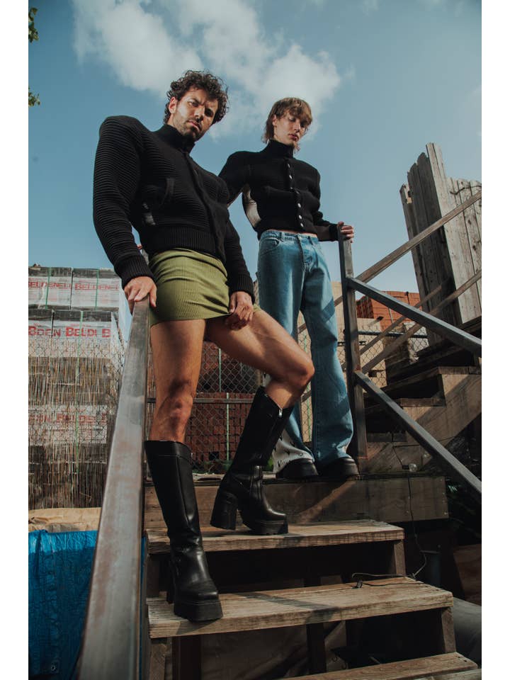 FANG - Wholesale Bomber Jacket - Men's - Power Shoulder Knitted Bomber13