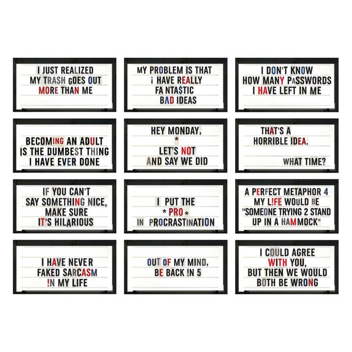 Fred & Friends - Wholesale Display Book - The Daily Marquee - Desktop Flipchart5