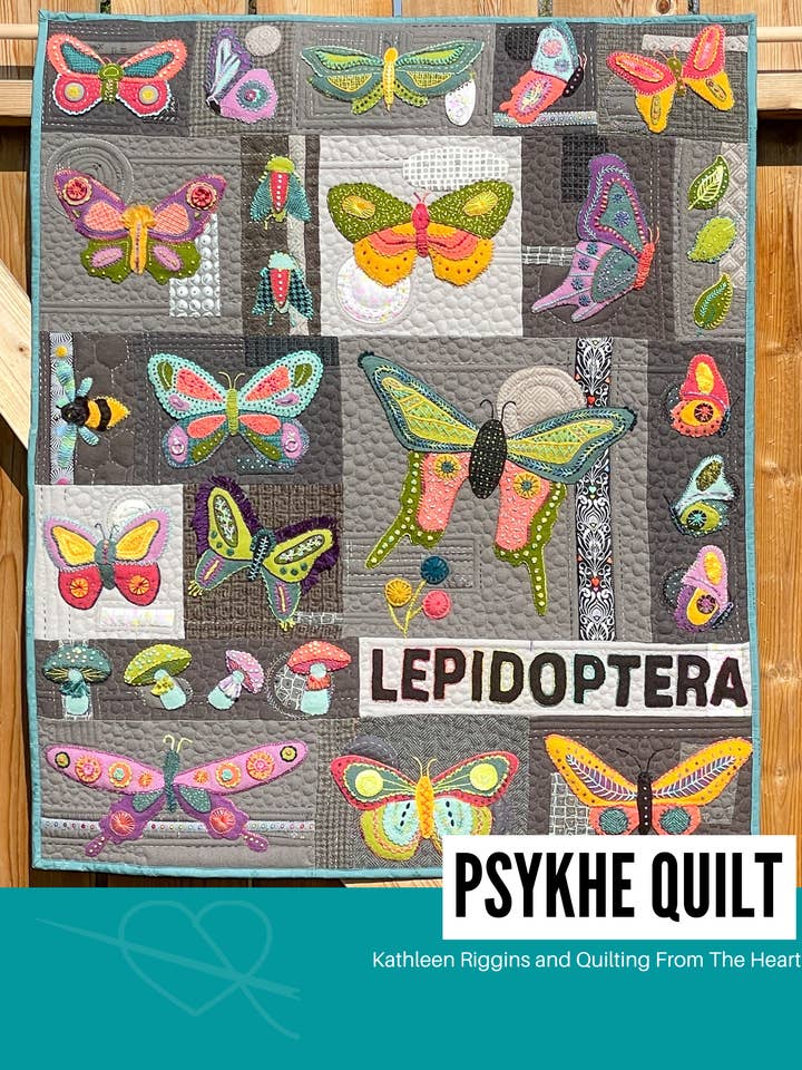 Cahier à motifs de courtepointe Pshyke - Kathleen Riggins pour la vente par Kathleen Quilts
