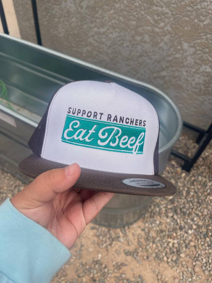 support ranchers eat beef white/brown for wholesale by Buckin Barn Wholesale