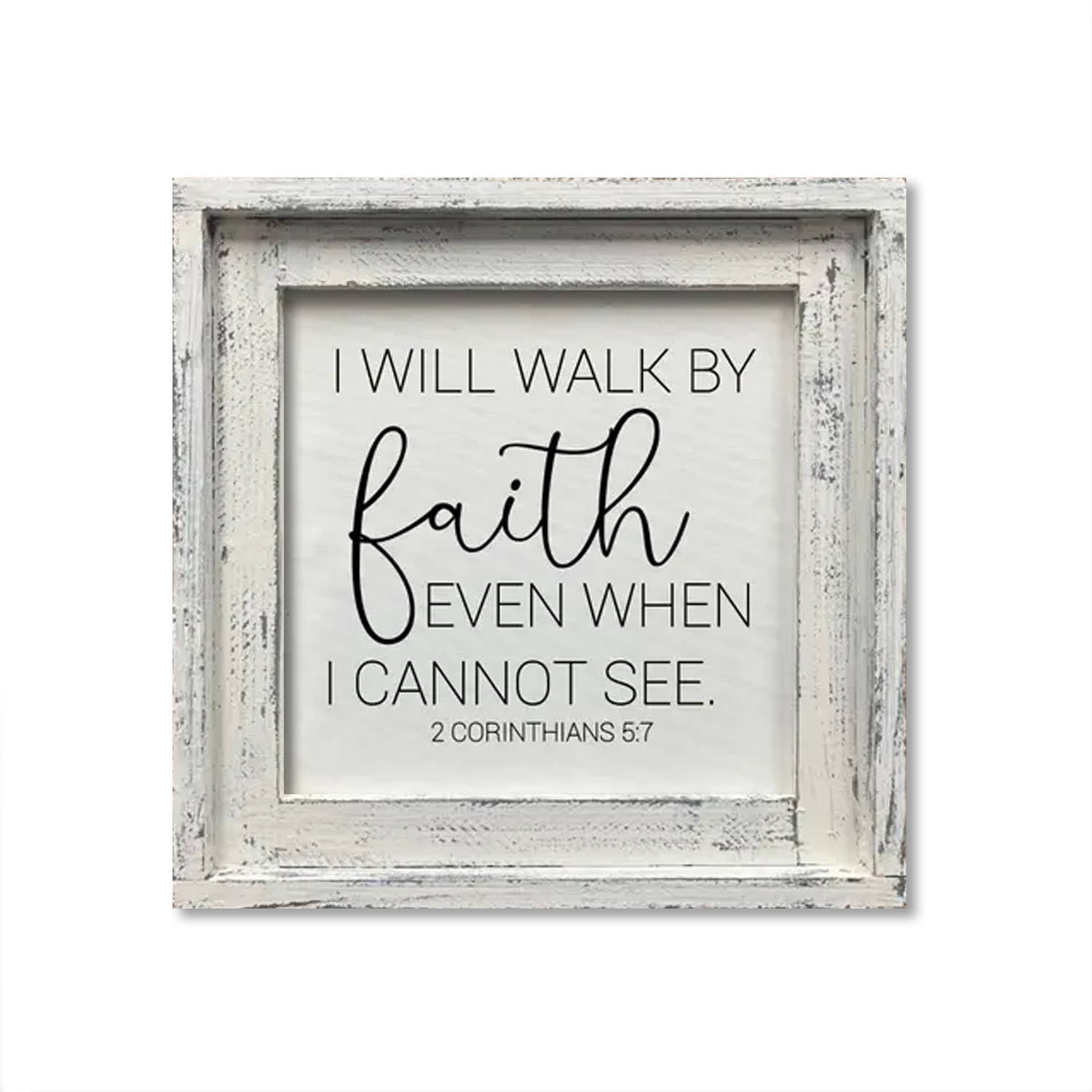 Jarmz Designs – wholesale Sign – FRAMED CANVAS I WILL WALK BY FAITH