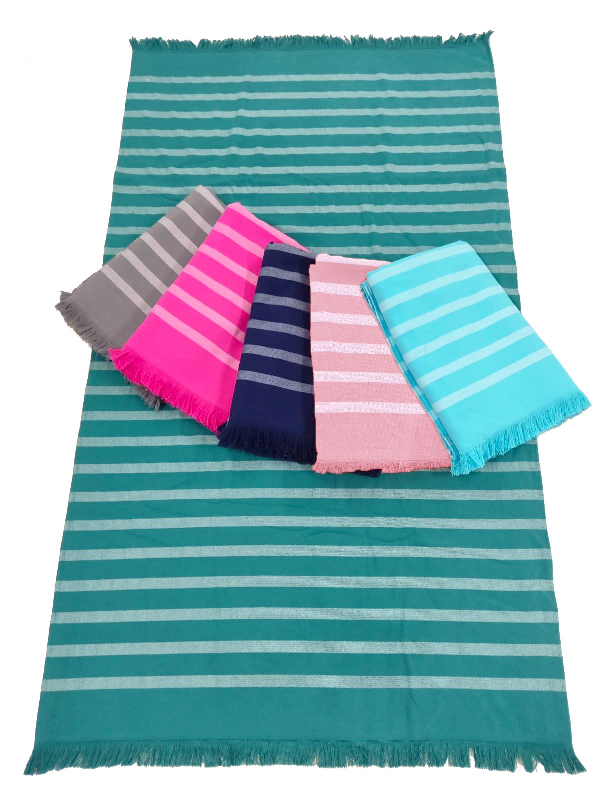 Le comptoir de la plage – Toalha de praia por atacado – Toalha Alanya em algodão forrada com esponja 90x160 ou 140x1808