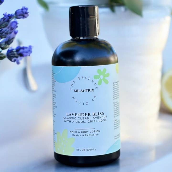 Natural Hand & Body Lotion 8oz - Lavender Bliss for wholesale by Milantrix
