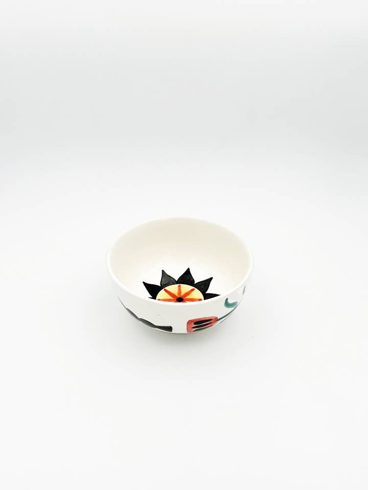 Kom met tekeningen (Ø14,5cm, H6,5cm) voor wholesale door Marobali