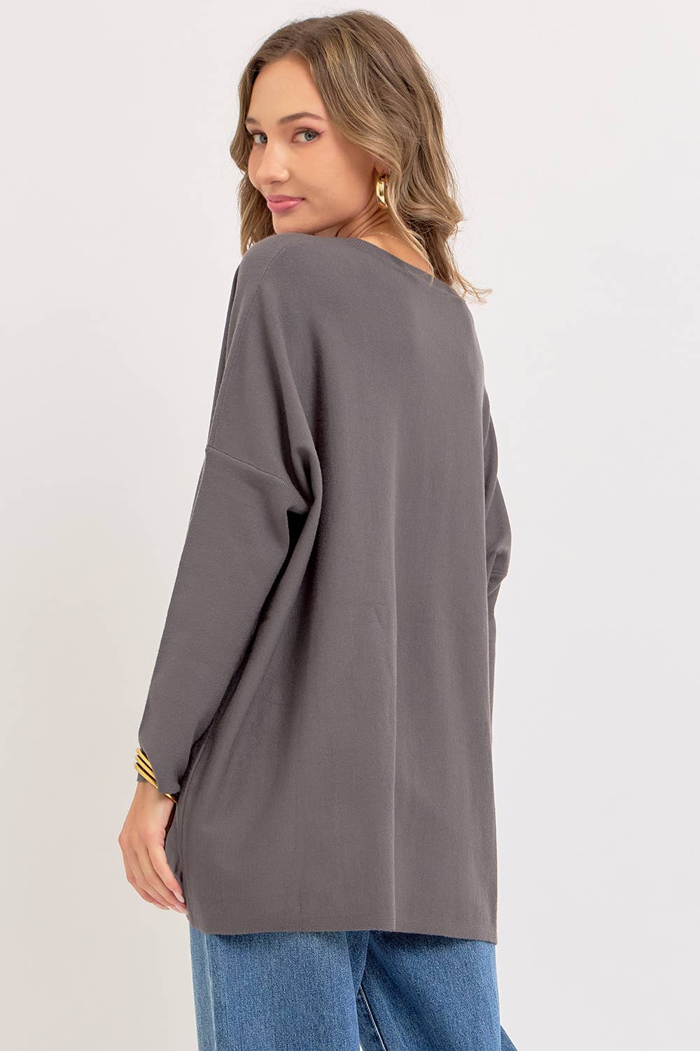 Sweet Lovely by Jen – wholesale Tunikatröja - Dam – OVERSIZE/LÖS PASSFORM TRÖJA MED RUND HALS60