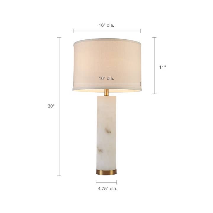 Olliix - Wholesale Accent/Desk Lamp - White Alabaster Gold Table Lamp3