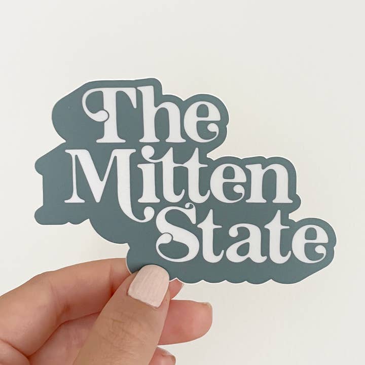 NorthHouse Creative Co. - Wholesale Sticker - "The Mitten State" Lettering Vinyl Sticker0