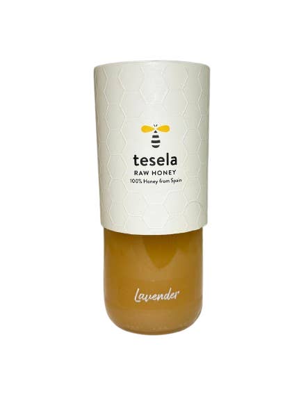 Tesela Premium Raw Honey – 100% Spanish Artisanal Honey, Unfiltered & Unpasteurized, Single-Origin, 320g (11.3 oz) - Lavender Flavor for wholesale by Lucia Fine Foods