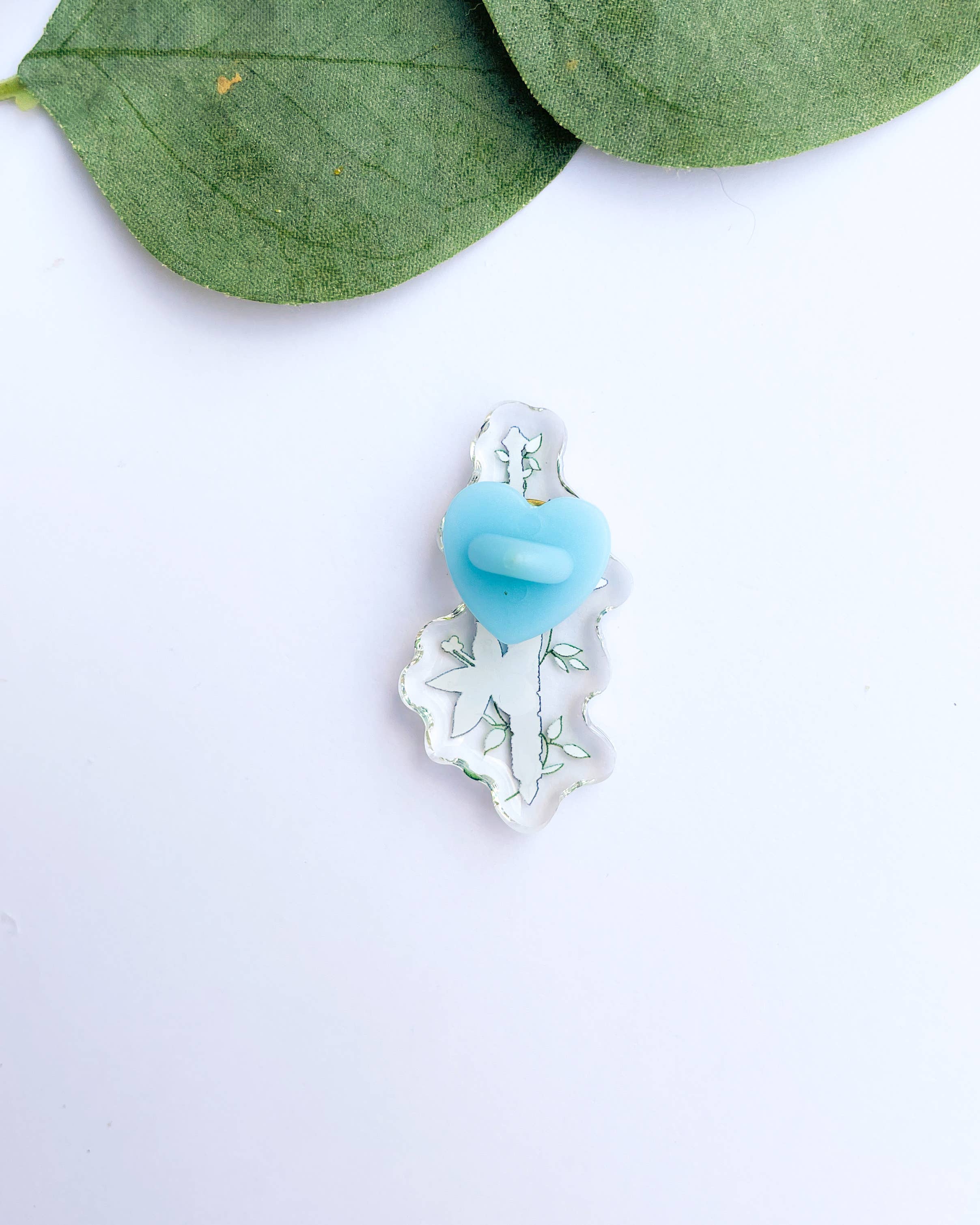 Sarah May Arts - Wholesale Lapel Pin/Button - Master Sword Acrylic Pin | Legend of Zelda Floral Pin2