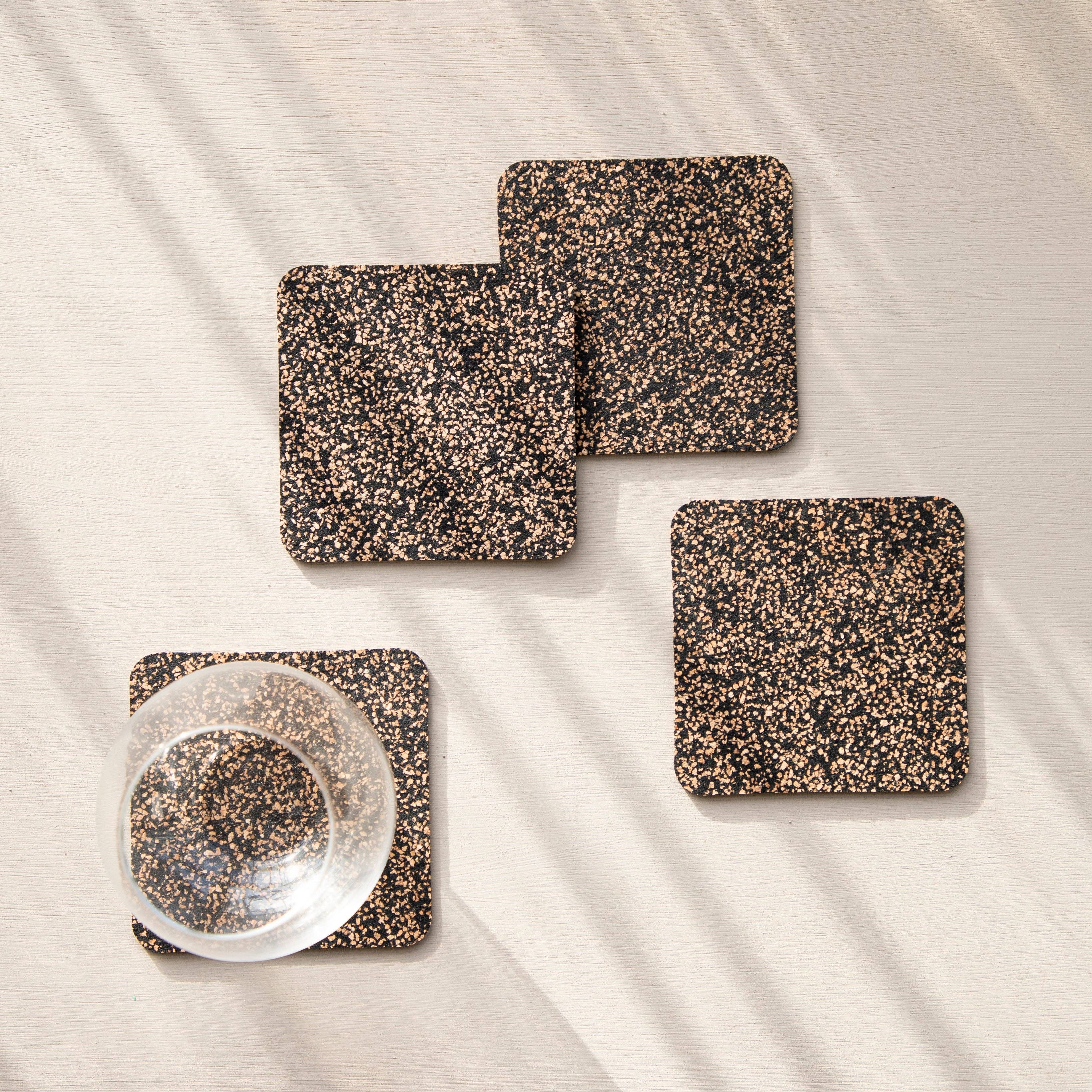 LIGA - Wholesale Coasters - Dash Recycled Rubber & Cork Coasters | Square2