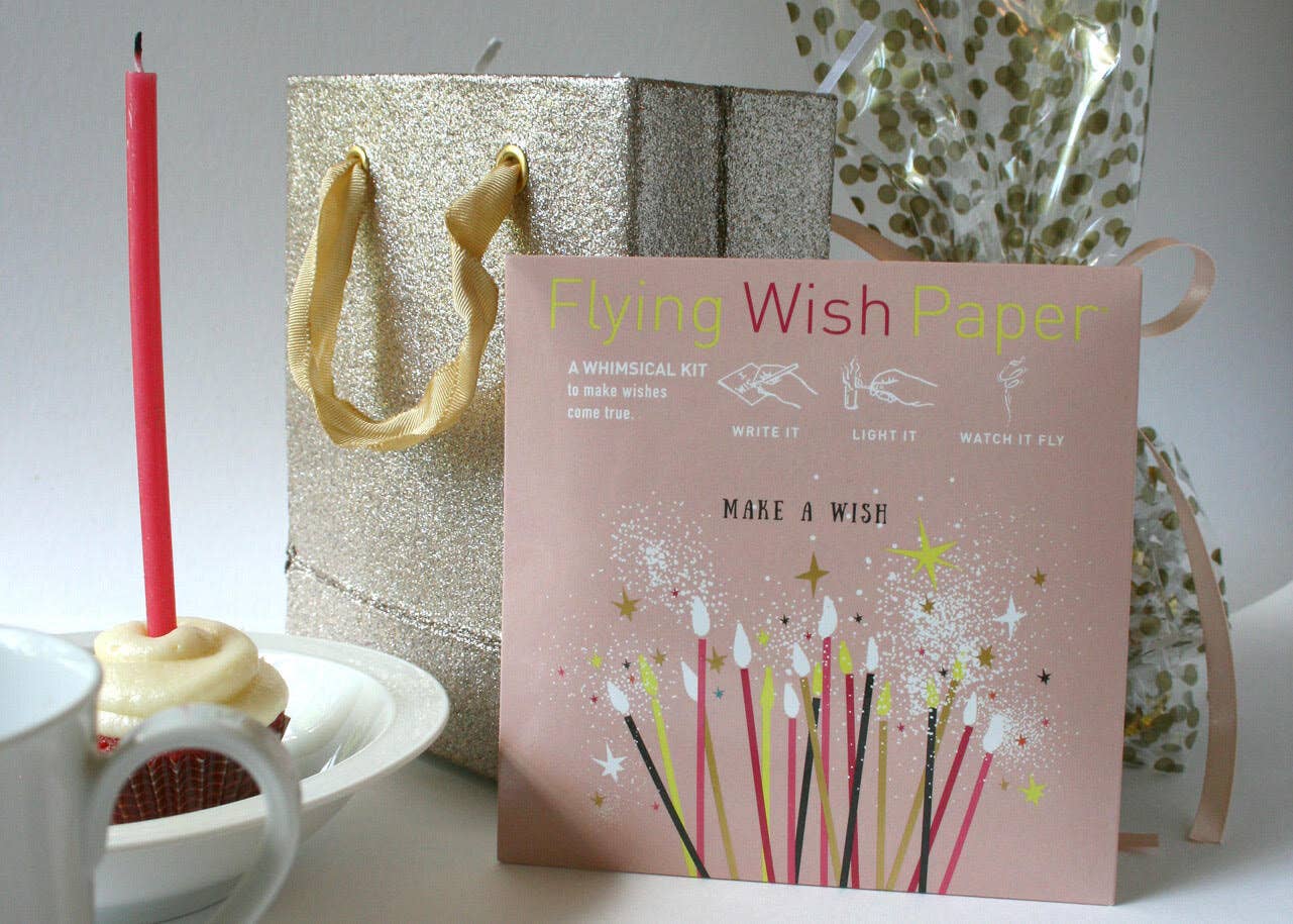 FLYING WISH PAPER ® - Wholesale Verjaardagskaartje - DOE EEN WENS VERJAARDAG / Wens-Maakkit / 15 WENS PAPERS™3