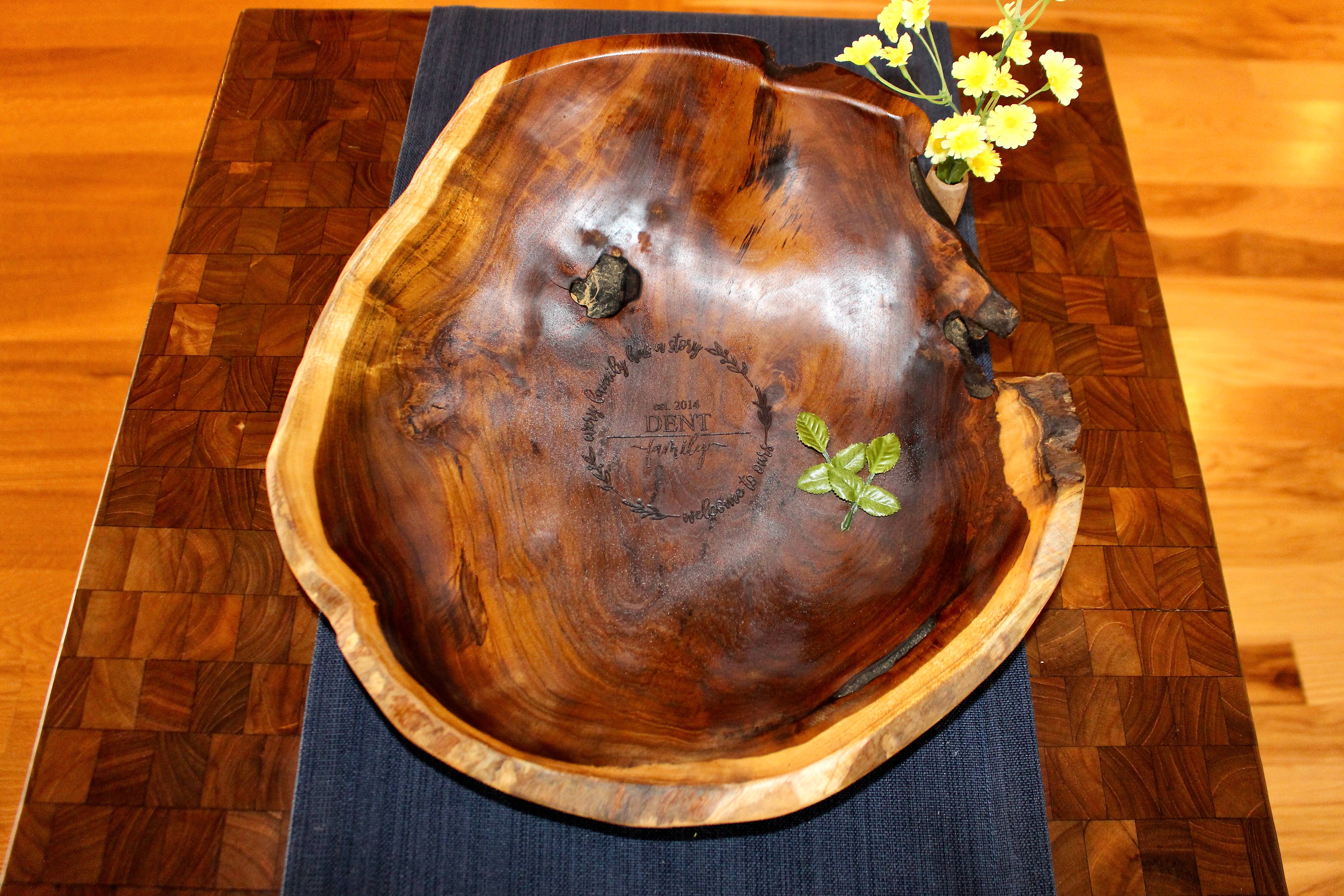 Tuckahoe Hardwoods - Wholesale Bowl - Large Live Edge Salvaged Teak Bowl - Hand Carved Wood Bowl9