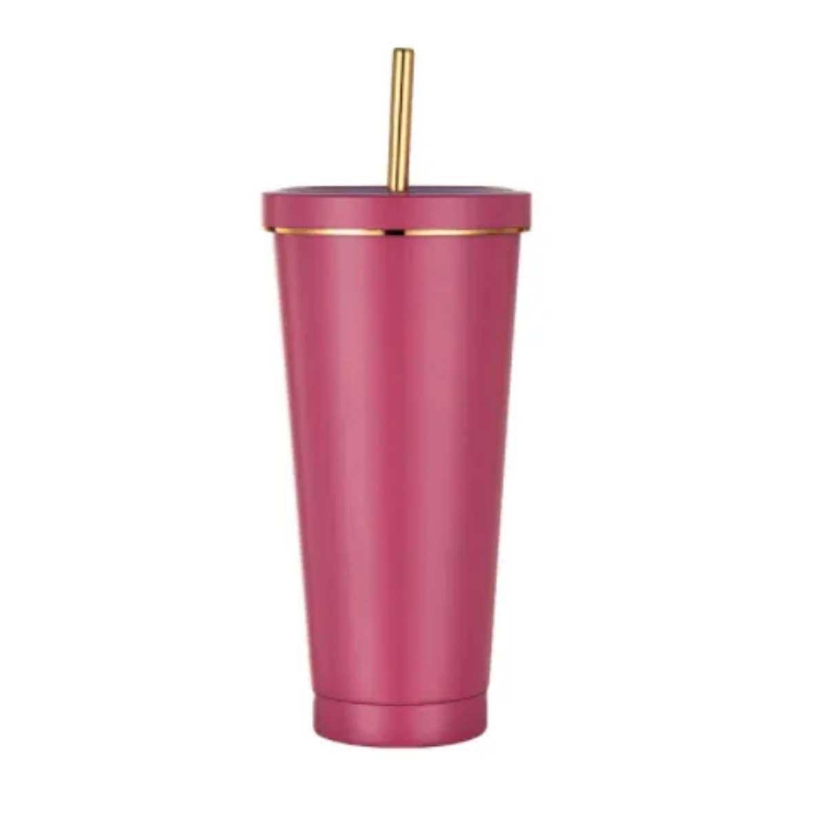 Subli Vinyl Blanks - Wholesale Insulated Mug/Tumbler - Stainless Steel insulated Tumblers with gold rim1