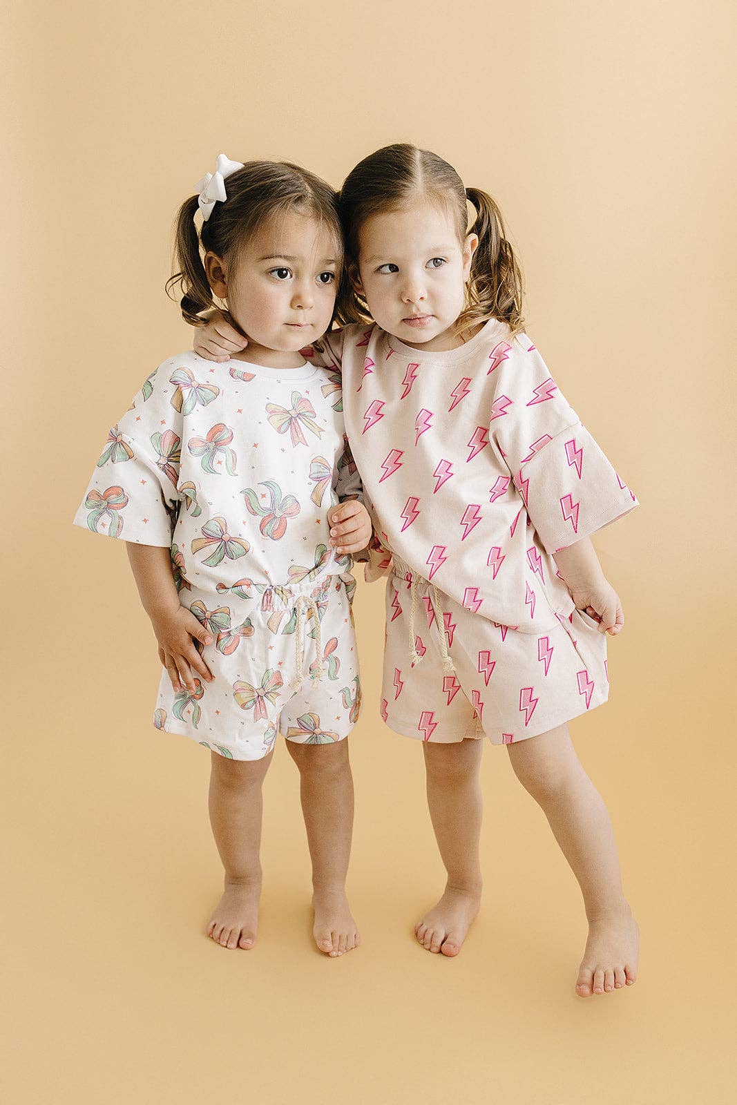 Lucky Panda Kids - Wholesale Top & Short Set - Kids - Shorts Set | Pink Bolts23