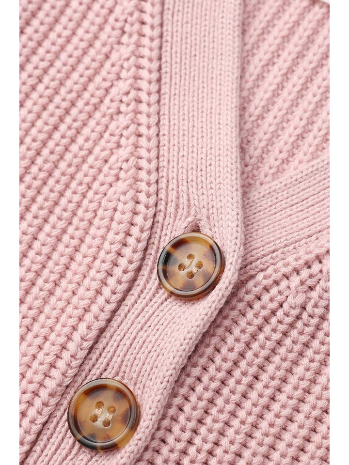 Homegrown Kids - Wholesale Cardigan – Kids - Chunky Knit Cardigan Petal3