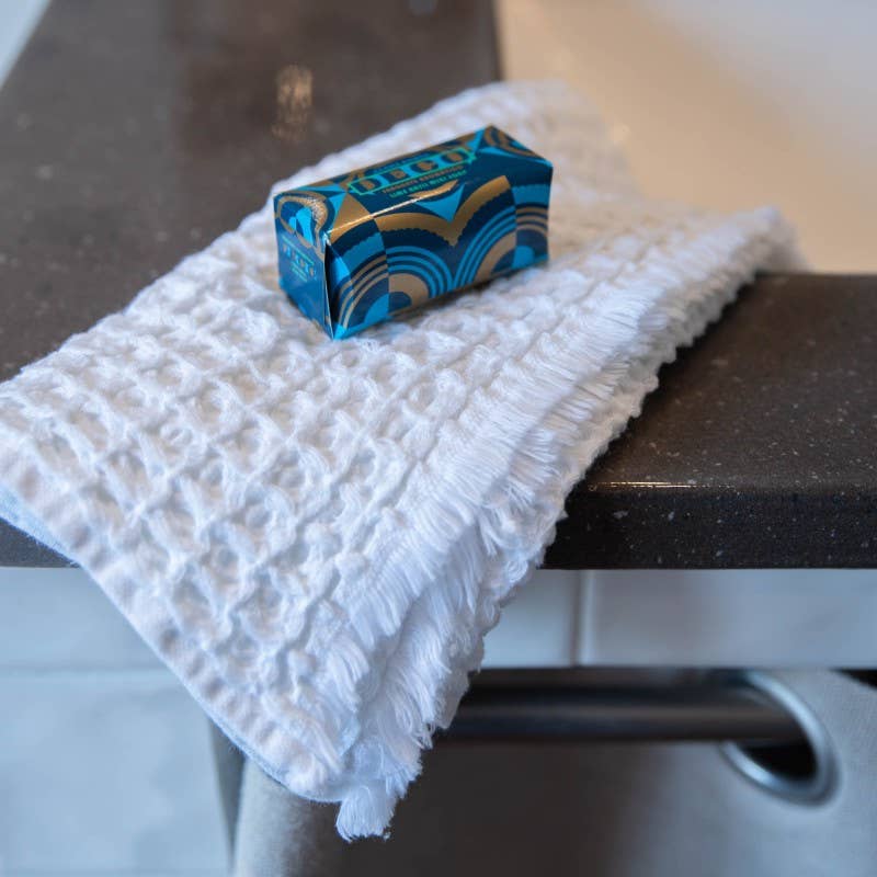 Maison d'été - Vendita all'ingrosso Tovaglioli da tavola in stoffa - Asciugamano bianco in cotone a nido d'ape2