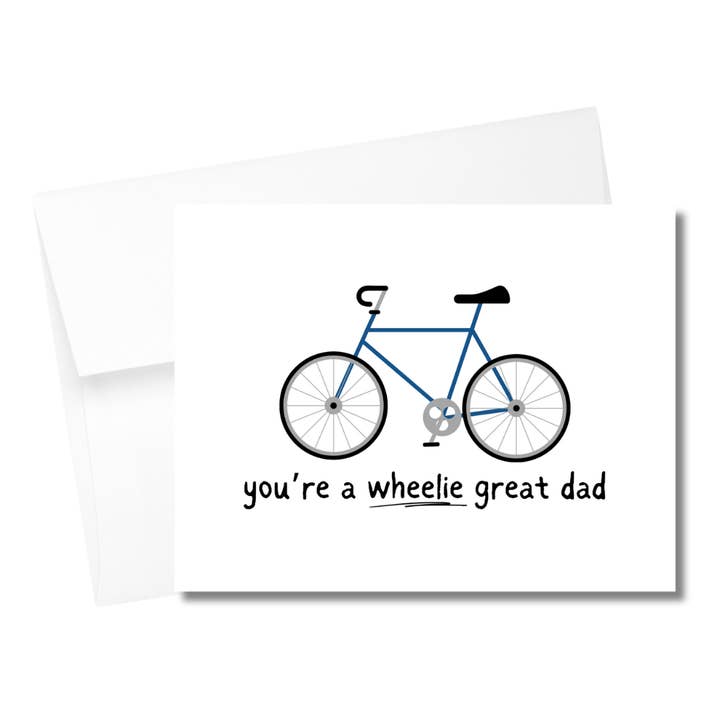 You're A Wheelie Great Dad Grußkarte zum Vatertag für den Großhandel von Western Fancies