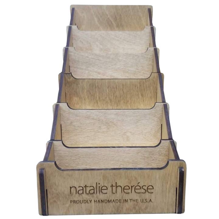 Natalie Therese - Wholesale Retailer Display Stand/Case - Wood Display Stand | Handmade