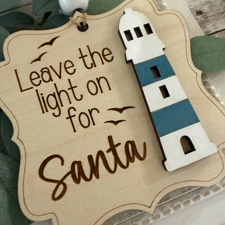 Seasideblooms - Wholesale Ornament - Wood ornament hand painted lighthouse beach 1