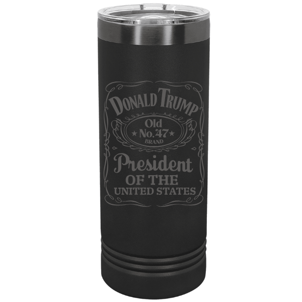 Acential Drinkware – Engroshandel Thermokop – Trump „Old No. 47" præsident for den amerikanske 22oz Skinny Tumbler3