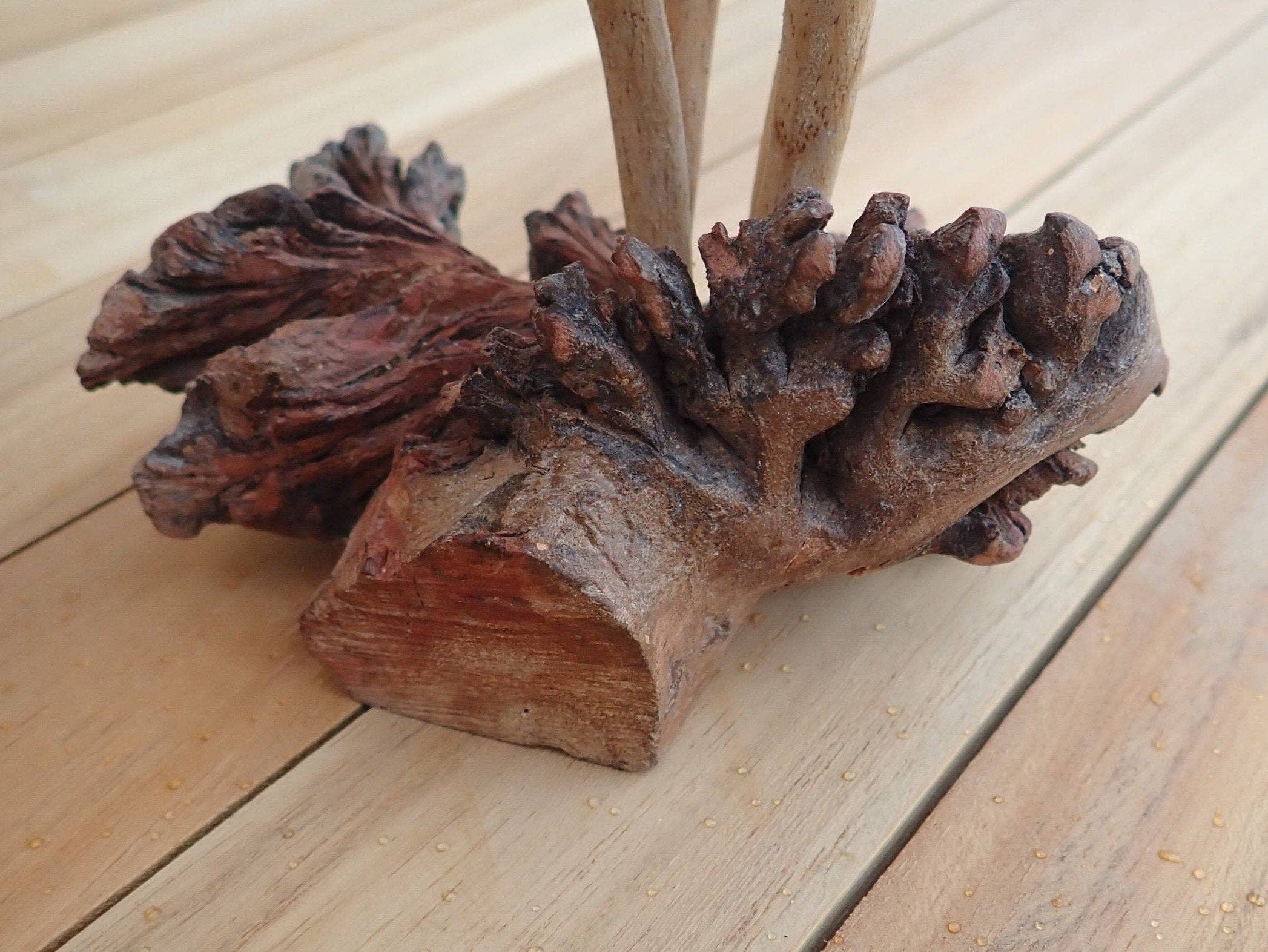 Ubud Glass – wholesale Decorative figurine – Wooden hand carved mushroom. Unique hand carved toadstool figurine9