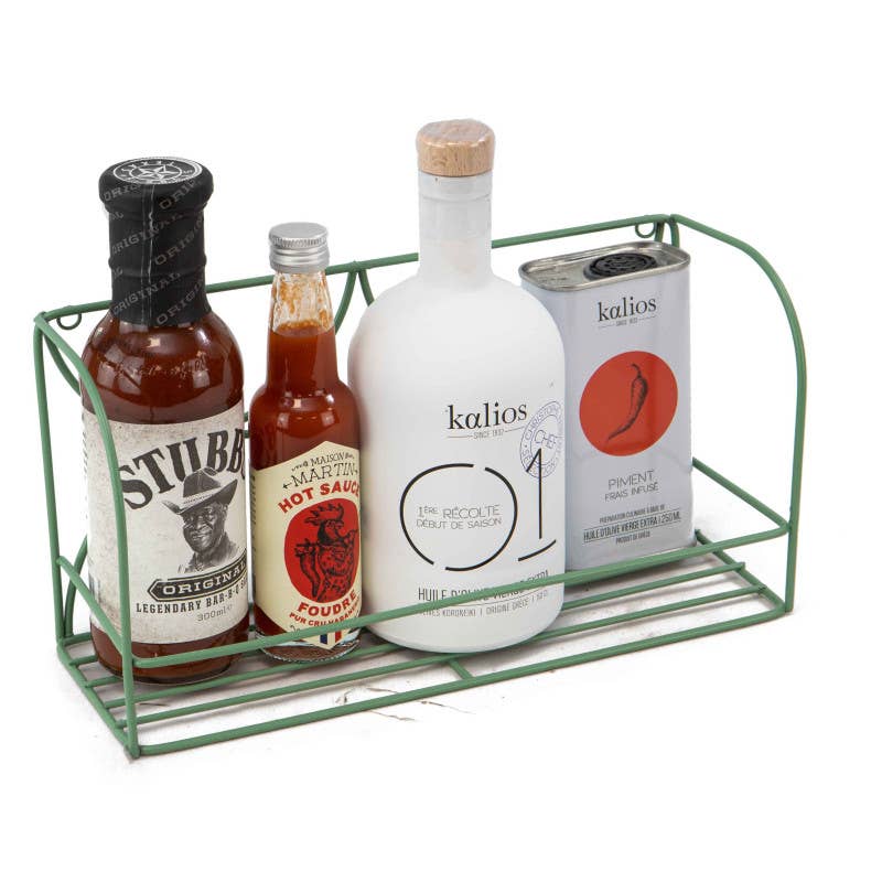 Deffrennes - Wholesale Display Case - Sauvage green rectangular metal display 28x10x14cm1