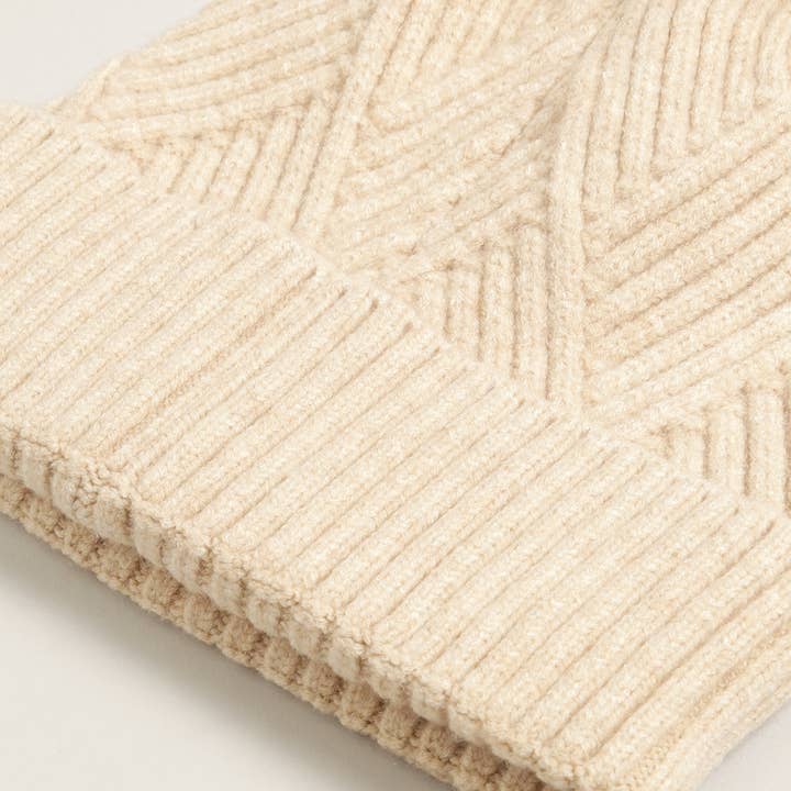 Fashion City - Wholesale Beanie - Women's - Heather Cuff Beanie with Pom-Pom