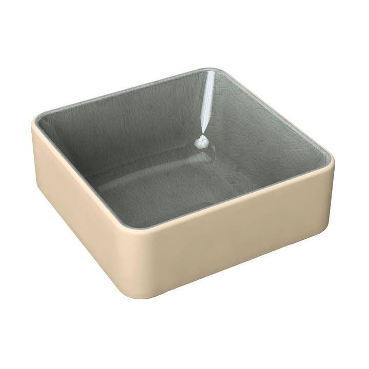 Bauscher Hepp - Wholesale Bowl - Grey Deep Square Bowl - Nara Collection0