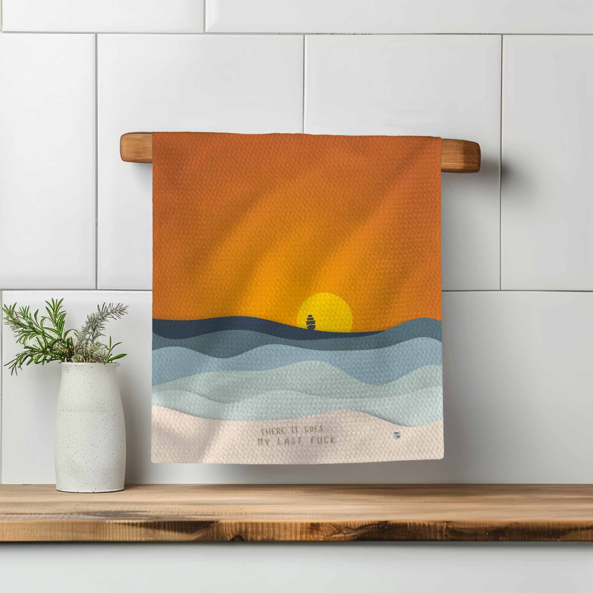 Twisted Wares - Wholesale Tea Towel - Funny Kitchen Towel - Bold Language1