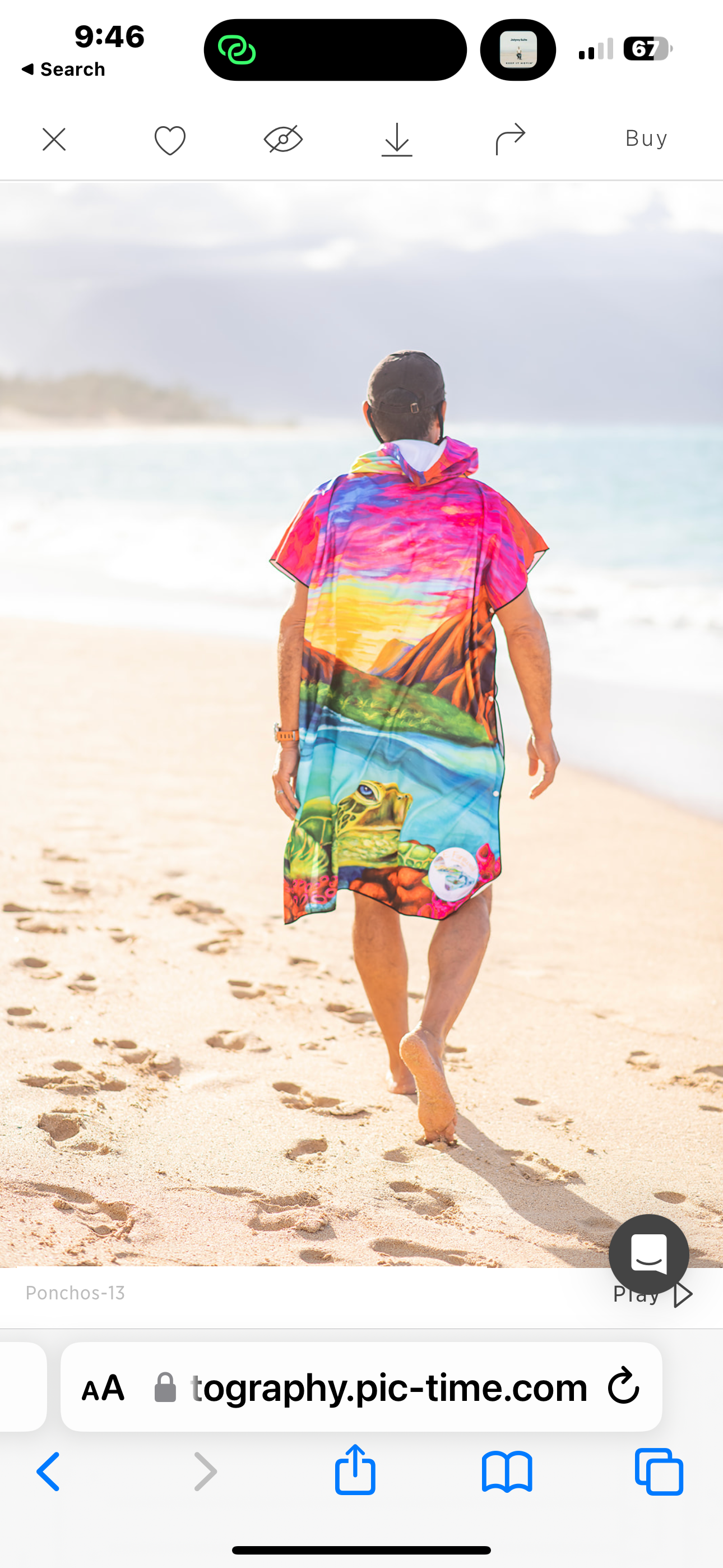 Upcountry Aloha – wholesale Poncho – Unisex – Turtle Artist Collection Microfiber Poncho0