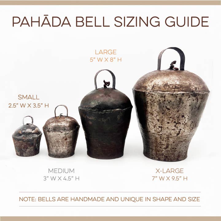 Hustle & Blush - Wholesale Bell - Vintage Handmade Pahāḍa Yak, Goat & Sheep's Bells from Himalayan Mountains of Nepal and Tibet;